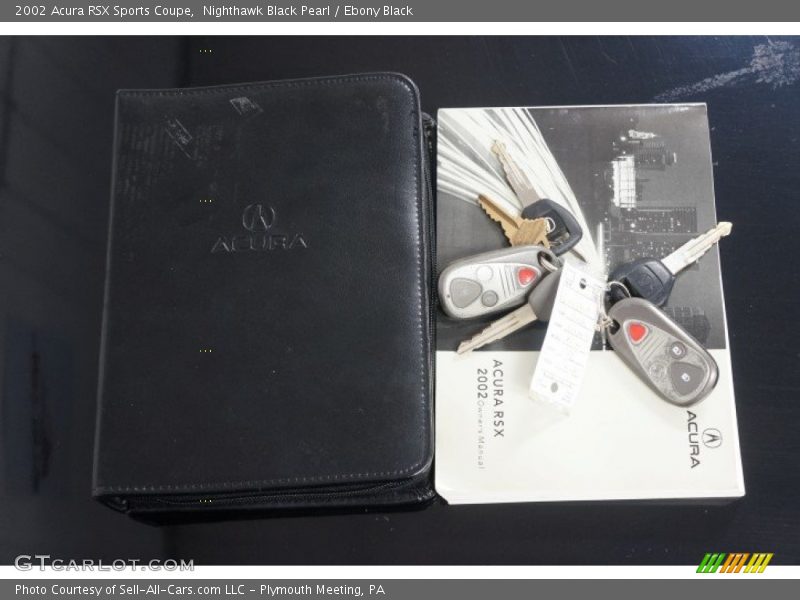Nighthawk Black Pearl / Ebony Black 2002 Acura RSX Sports Coupe