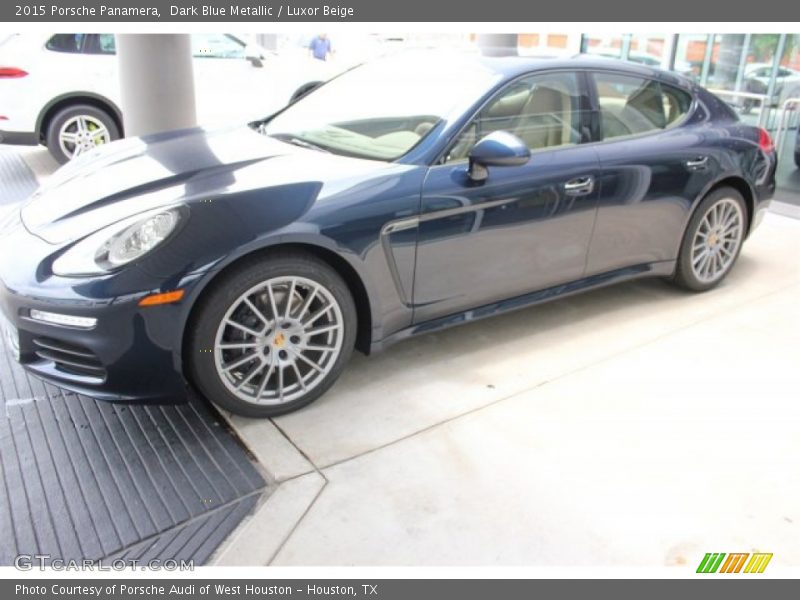 Dark Blue Metallic / Luxor Beige 2015 Porsche Panamera