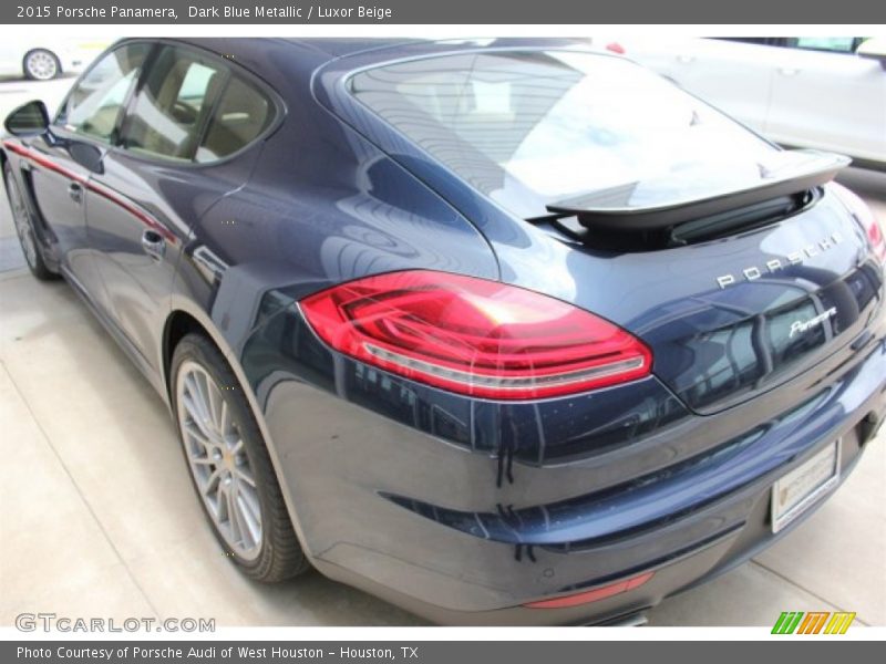 Dark Blue Metallic / Luxor Beige 2015 Porsche Panamera