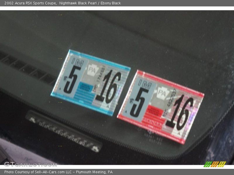 Nighthawk Black Pearl / Ebony Black 2002 Acura RSX Sports Coupe