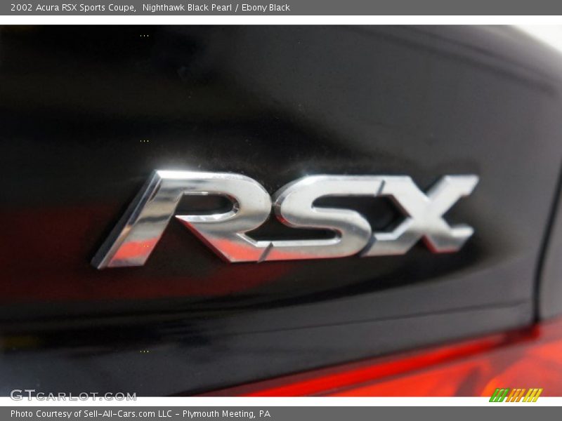 Nighthawk Black Pearl / Ebony Black 2002 Acura RSX Sports Coupe