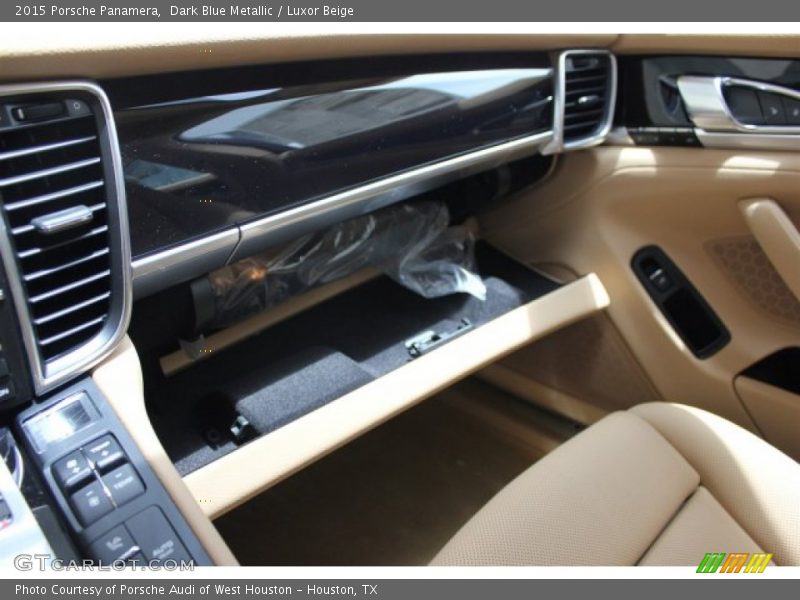 Dark Blue Metallic / Luxor Beige 2015 Porsche Panamera