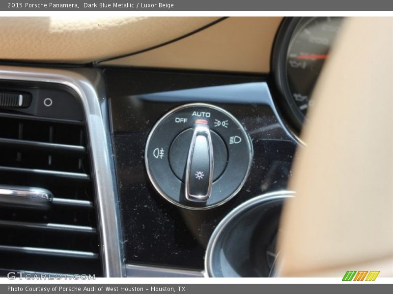 Dark Blue Metallic / Luxor Beige 2015 Porsche Panamera