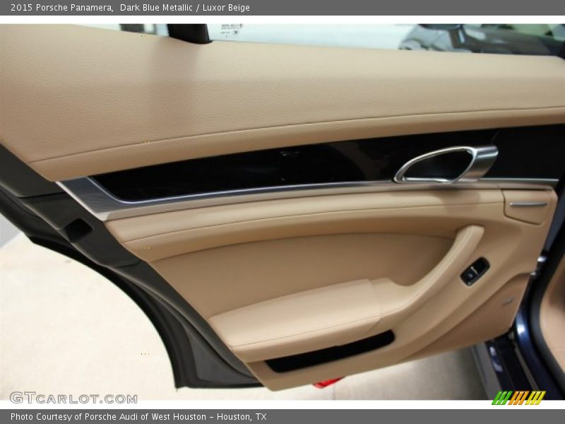 Dark Blue Metallic / Luxor Beige 2015 Porsche Panamera