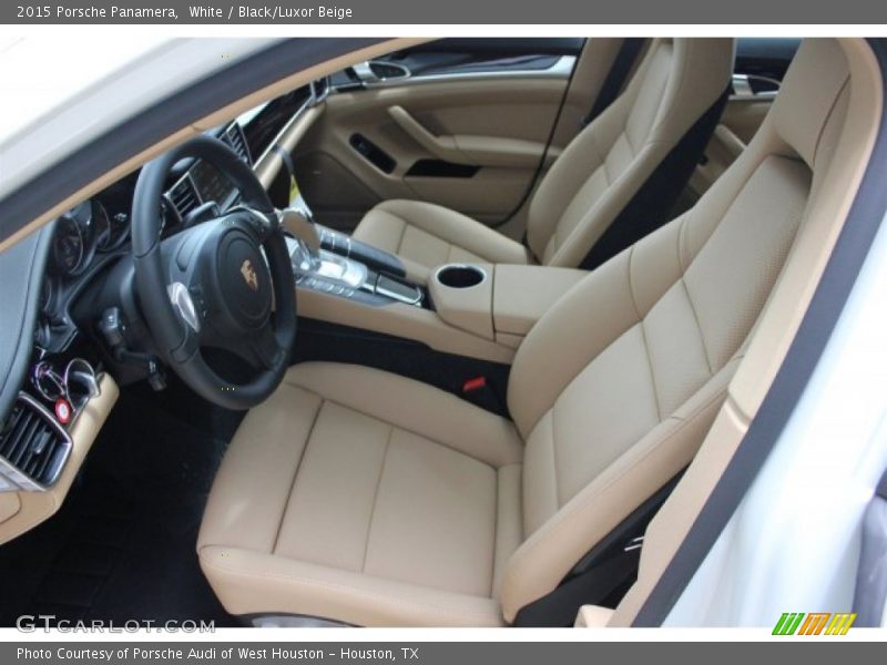 White / Black/Luxor Beige 2015 Porsche Panamera