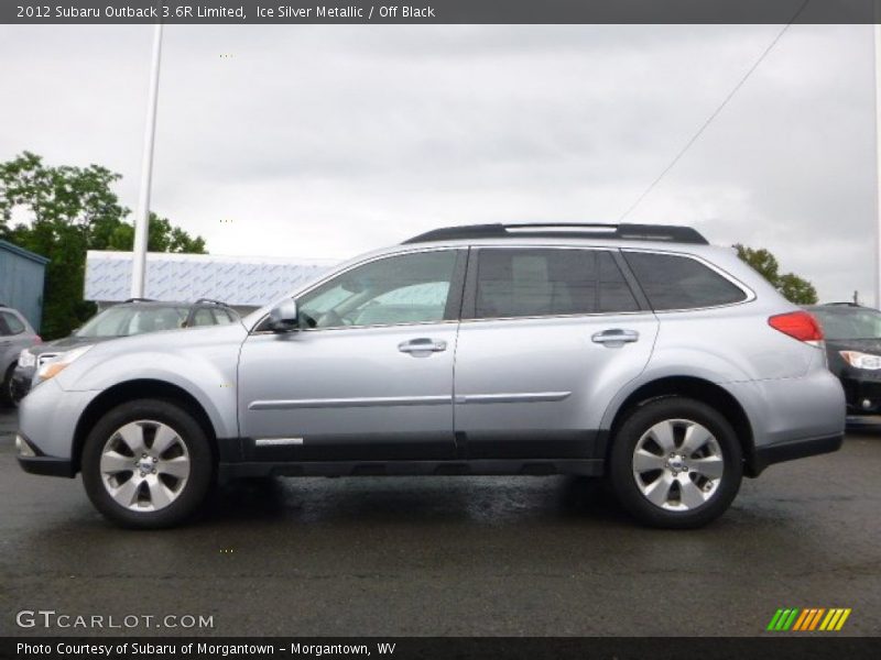 Ice Silver Metallic / Off Black 2012 Subaru Outback 3.6R Limited