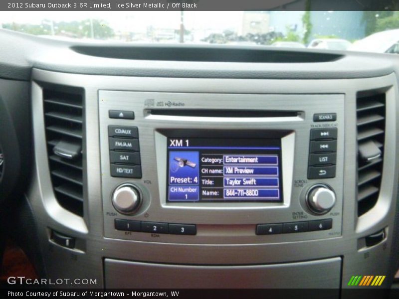 Ice Silver Metallic / Off Black 2012 Subaru Outback 3.6R Limited