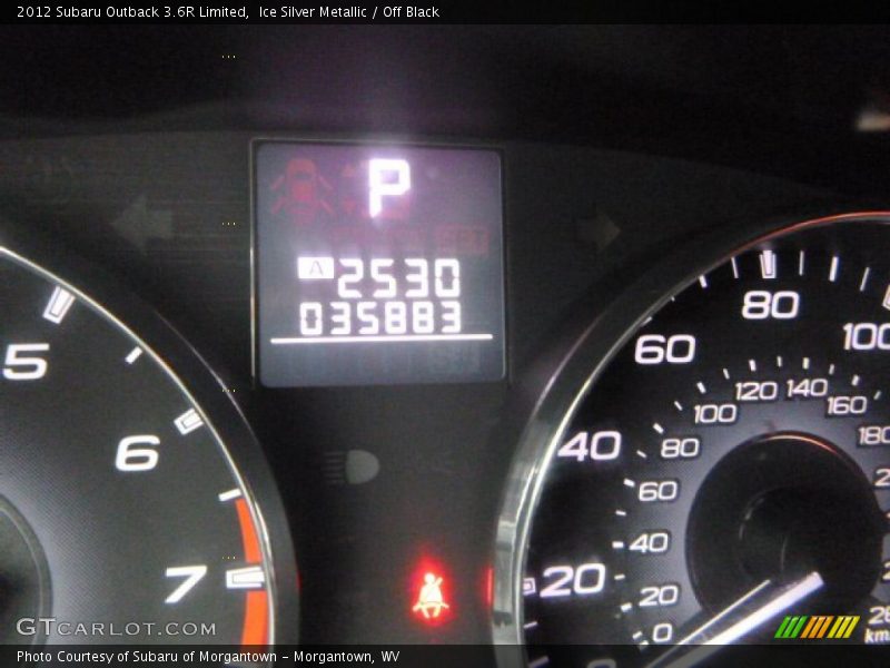 Ice Silver Metallic / Off Black 2012 Subaru Outback 3.6R Limited