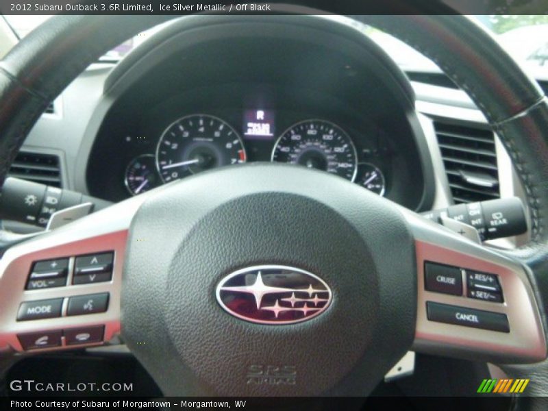 Ice Silver Metallic / Off Black 2012 Subaru Outback 3.6R Limited