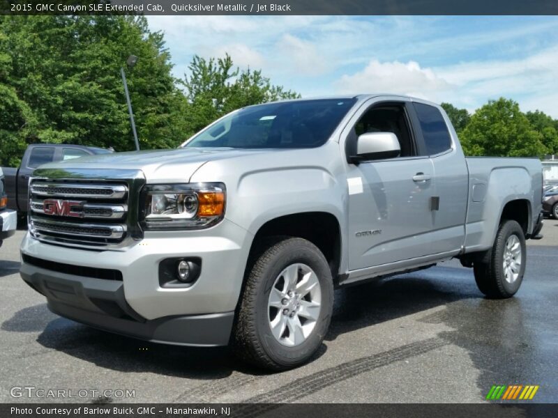 Quicksilver Metallic / Jet Black 2015 GMC Canyon SLE Extended Cab