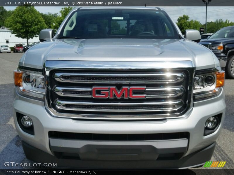 Quicksilver Metallic / Jet Black 2015 GMC Canyon SLE Extended Cab