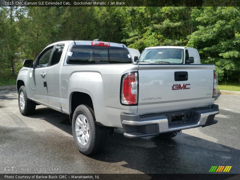 Quicksilver Metallic / Jet Black 2015 GMC Canyon SLE Extended Cab