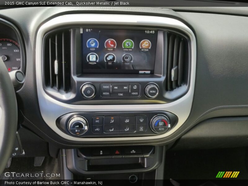 Quicksilver Metallic / Jet Black 2015 GMC Canyon SLE Extended Cab