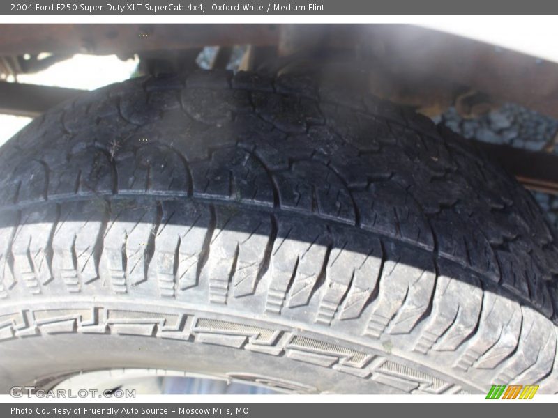 Oxford White / Medium Flint 2004 Ford F250 Super Duty XLT SuperCab 4x4