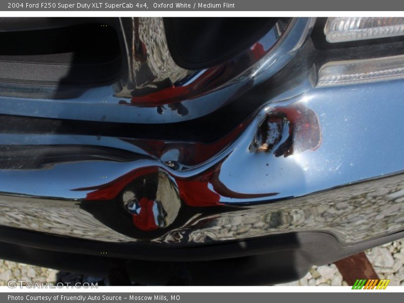 Oxford White / Medium Flint 2004 Ford F250 Super Duty XLT SuperCab 4x4