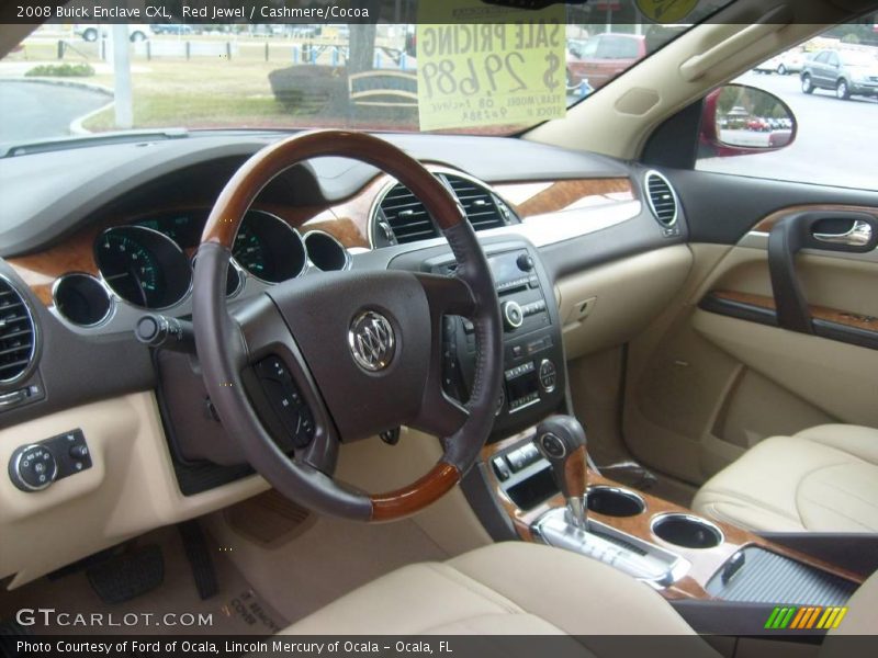 Red Jewel / Cashmere/Cocoa 2008 Buick Enclave CXL