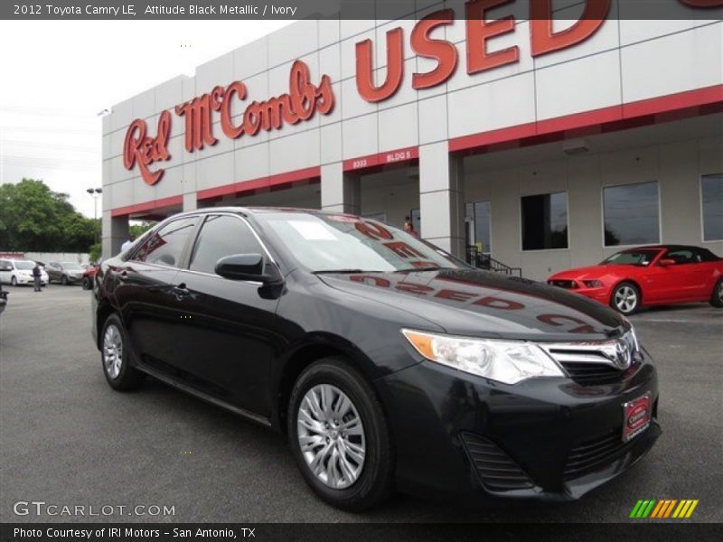 Attitude Black Metallic / Ivory 2012 Toyota Camry LE
