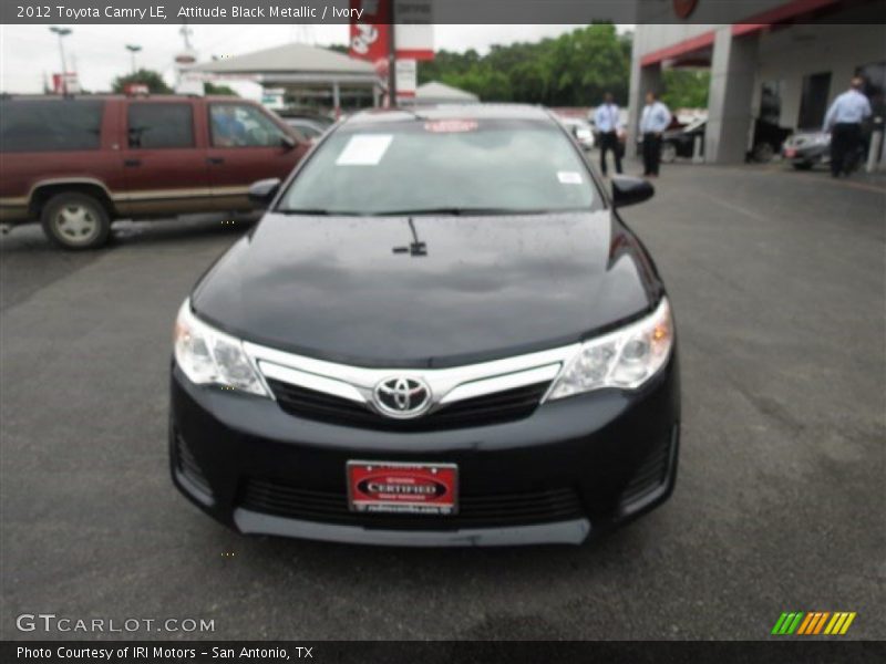 Attitude Black Metallic / Ivory 2012 Toyota Camry LE