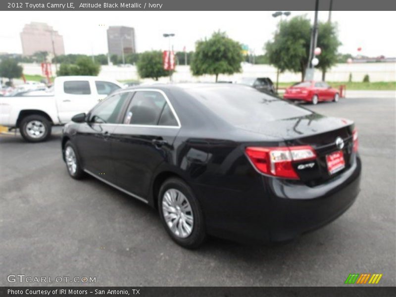 Attitude Black Metallic / Ivory 2012 Toyota Camry LE