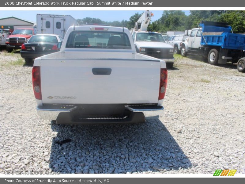 Summit White / Medium Pewter 2008 Chevrolet Colorado Work Truck Regular Cab
