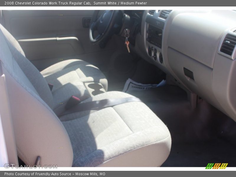 Summit White / Medium Pewter 2008 Chevrolet Colorado Work Truck Regular Cab