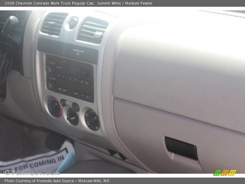 Summit White / Medium Pewter 2008 Chevrolet Colorado Work Truck Regular Cab