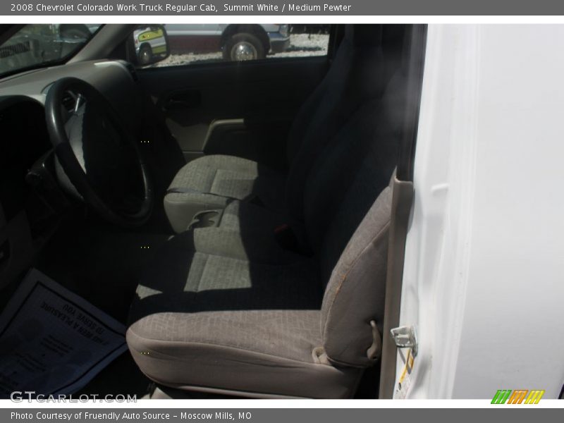 Summit White / Medium Pewter 2008 Chevrolet Colorado Work Truck Regular Cab
