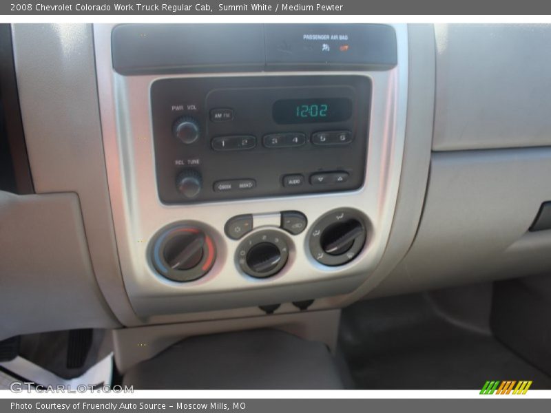 Summit White / Medium Pewter 2008 Chevrolet Colorado Work Truck Regular Cab