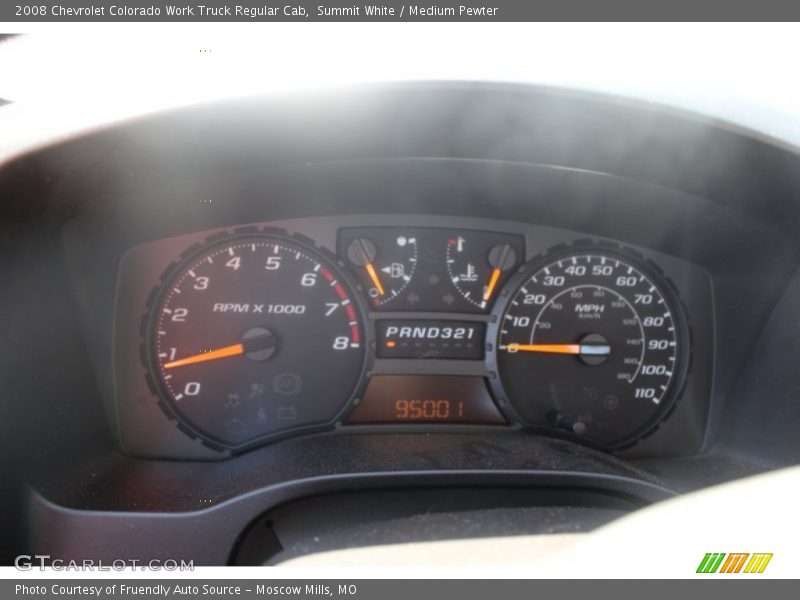 Summit White / Medium Pewter 2008 Chevrolet Colorado Work Truck Regular Cab