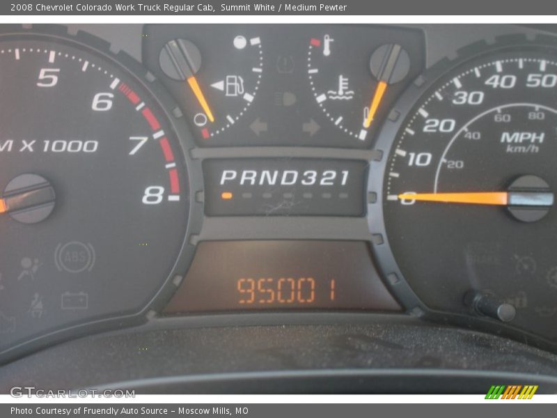 Summit White / Medium Pewter 2008 Chevrolet Colorado Work Truck Regular Cab