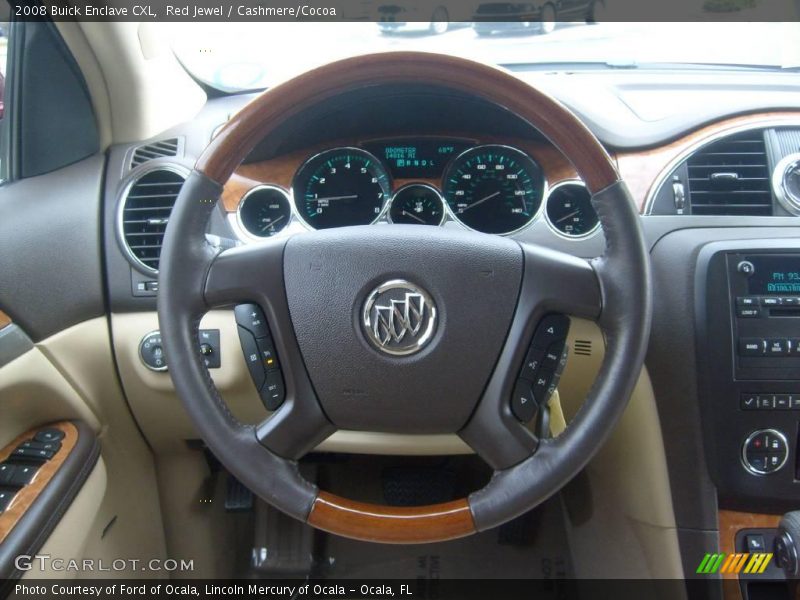 Red Jewel / Cashmere/Cocoa 2008 Buick Enclave CXL