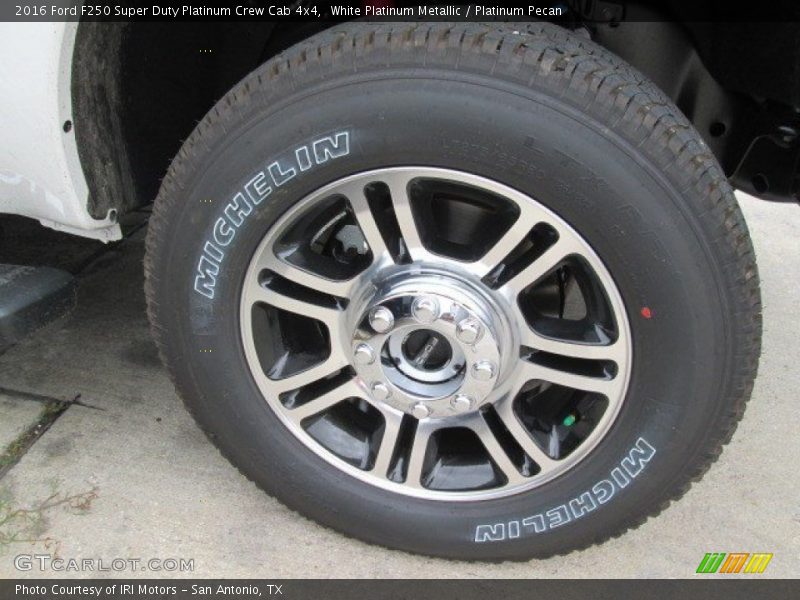 White Platinum Metallic / Platinum Pecan 2016 Ford F250 Super Duty Platinum Crew Cab 4x4