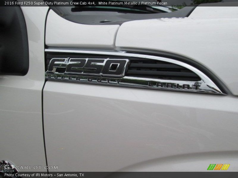White Platinum Metallic / Platinum Pecan 2016 Ford F250 Super Duty Platinum Crew Cab 4x4