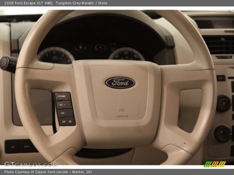 Tungsten Grey Metallic / Stone 2008 Ford Escape XLT 4WD