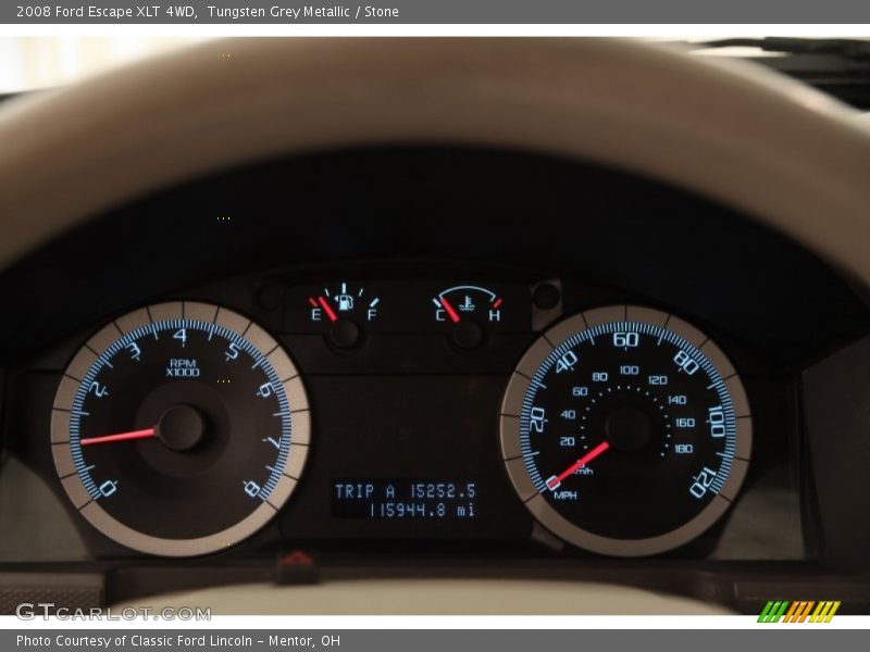 Tungsten Grey Metallic / Stone 2008 Ford Escape XLT 4WD