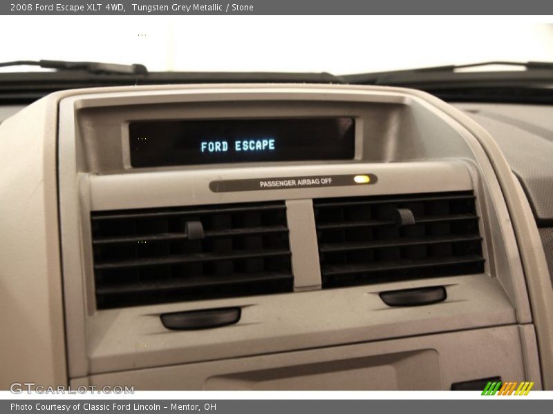 Tungsten Grey Metallic / Stone 2008 Ford Escape XLT 4WD