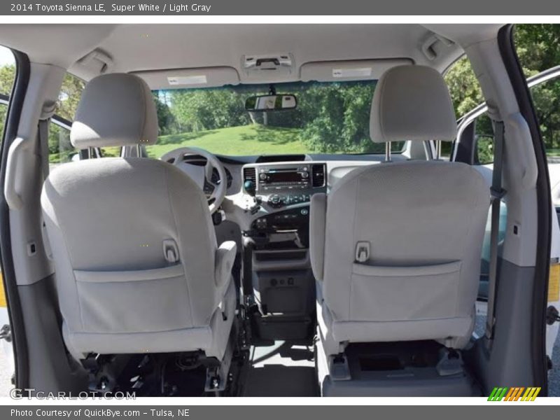 Super White / Light Gray 2014 Toyota Sienna LE
