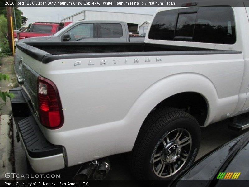 White Platinum Metallic / Platinum Pecan 2016 Ford F250 Super Duty Platinum Crew Cab 4x4