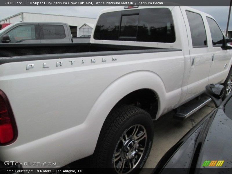 White Platinum Metallic / Platinum Pecan 2016 Ford F250 Super Duty Platinum Crew Cab 4x4
