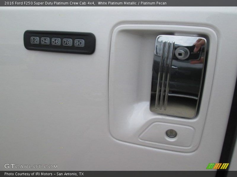 White Platinum Metallic / Platinum Pecan 2016 Ford F250 Super Duty Platinum Crew Cab 4x4
