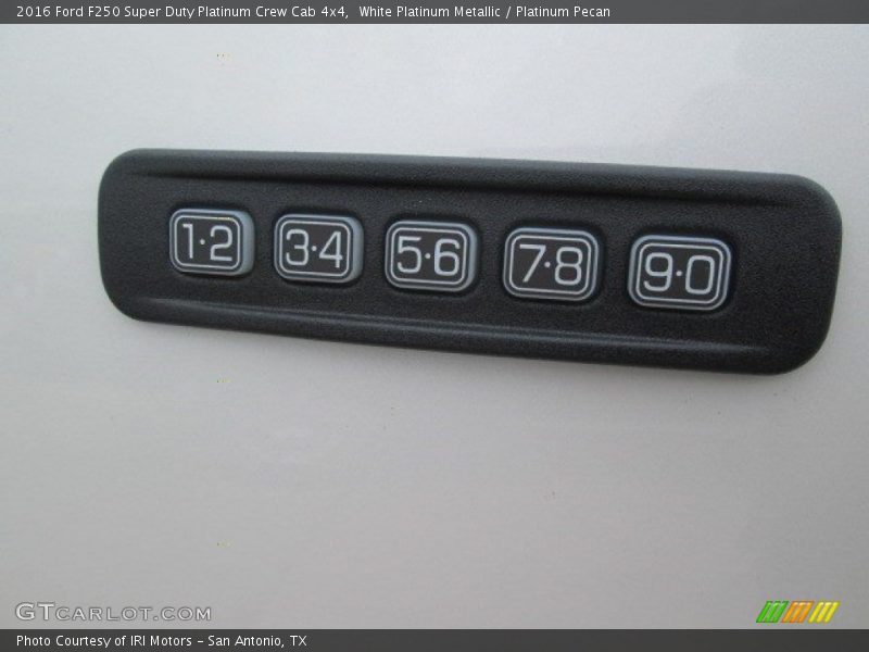 White Platinum Metallic / Platinum Pecan 2016 Ford F250 Super Duty Platinum Crew Cab 4x4