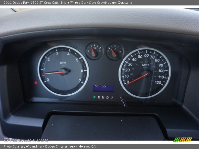 Bright White / Dark Slate Gray/Medium Graystone 2011 Dodge Ram 1500 ST Crew Cab
