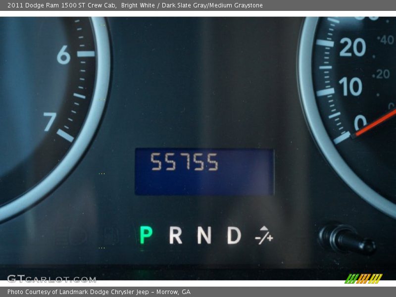 Bright White / Dark Slate Gray/Medium Graystone 2011 Dodge Ram 1500 ST Crew Cab