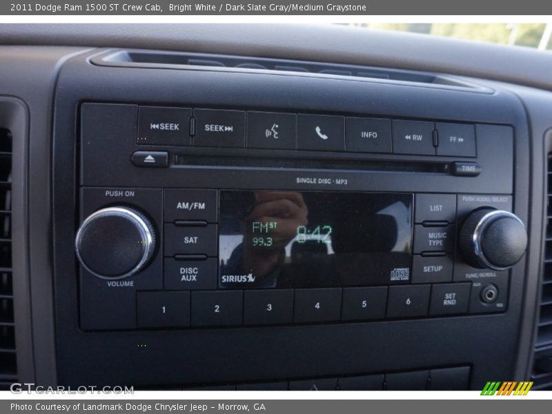 Bright White / Dark Slate Gray/Medium Graystone 2011 Dodge Ram 1500 ST Crew Cab