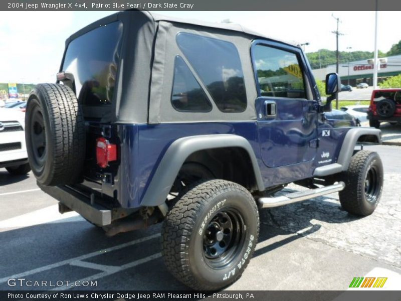 Patriot Blue Pearl / Dark Slate Gray 2004 Jeep Wrangler X 4x4