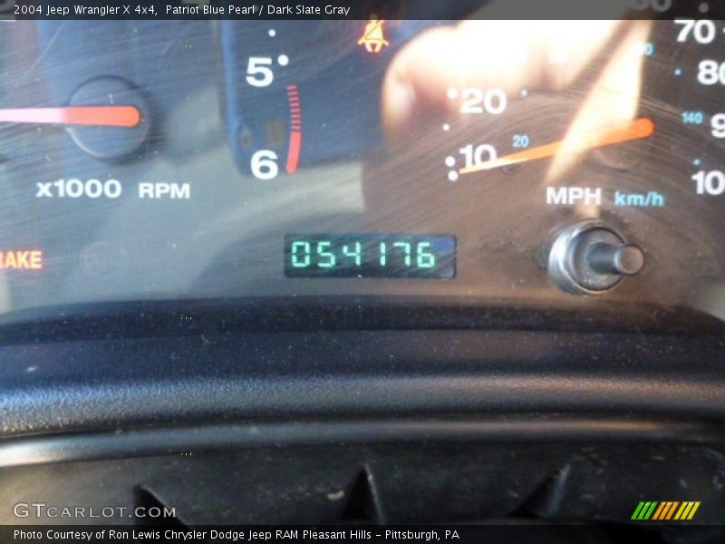 Patriot Blue Pearl / Dark Slate Gray 2004 Jeep Wrangler X 4x4
