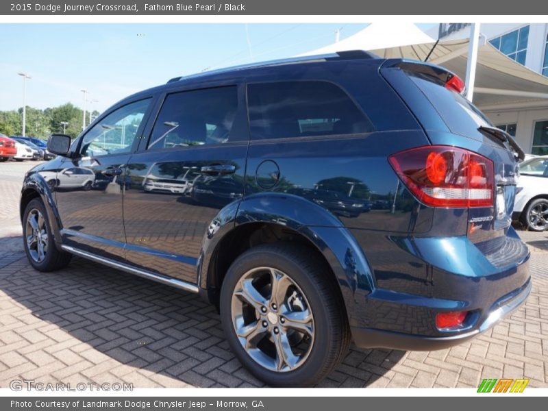 Fathom Blue Pearl / Black 2015 Dodge Journey Crossroad