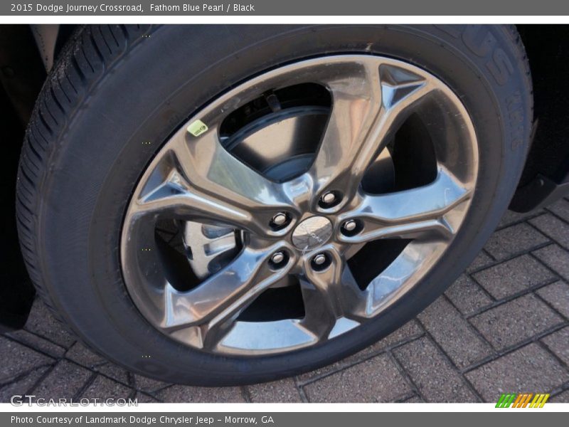 Fathom Blue Pearl / Black 2015 Dodge Journey Crossroad