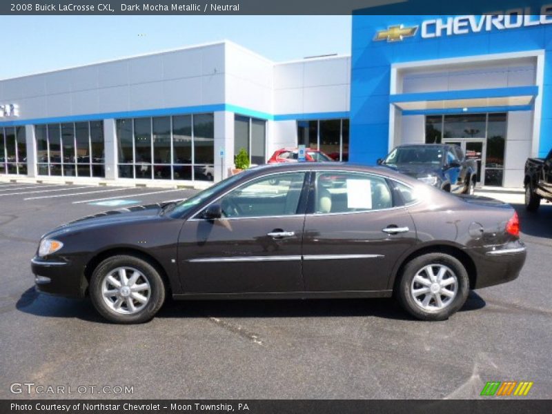 Dark Mocha Metallic / Neutral 2008 Buick LaCrosse CXL