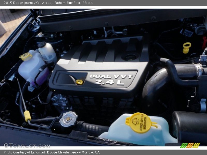 Fathom Blue Pearl / Black 2015 Dodge Journey Crossroad
